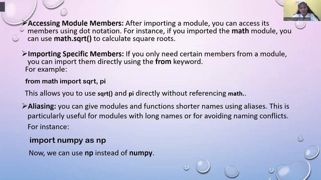 IMPORT STATEMENT #introduction to python programming #svce смотреть онлайн