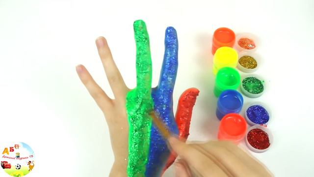 СЕМЬЯ ПАЛЬЧИКОВ - FINGER FAMILY Красный пальчик Учим цвета Песня про пальчики