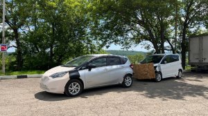 Владивосток - Тюмень на жесткой сцепке. Перегон Note e-power и Nissan Dayz. Побывал на Новом рынке