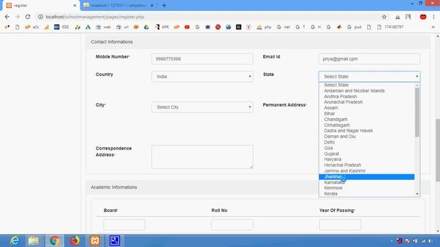 School Management System in PHP