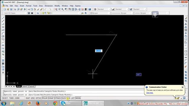AUTOCAD TUTORIAL; 5 HOW TO DRAW A POLYLINE WITH AN ARC смотреть онлайн