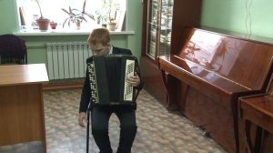 Соло - Баян Ермаков Артем 12 лет 1. "Ехал казак за Дунай",2."Чардаш", преп. Шакиров Ш.К. Туймазы ДМ