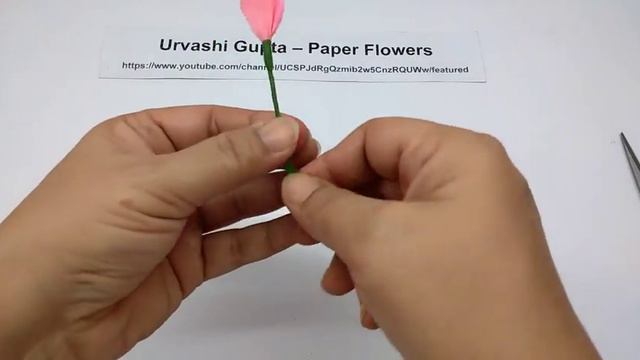 How to make Paper Flowers Periwinkle \ Sadabahar (flower # 189) смотреть онлайн