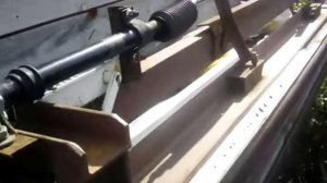 Самодельный  листогиб с зажимом от рулевой рейки.