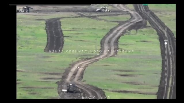 Уничтоженная техника в объективе коптера 22-й гв. ордена Жукова бригады спецназа Вооруженных сил РФ.