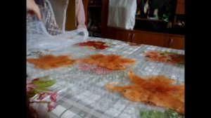 Букет осенних листьев (мастер - класс по валянию)