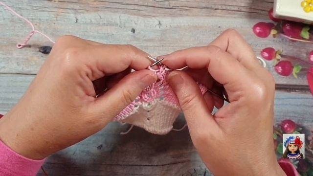 Комплект Розовые Розы* Ботиночки с носочками* Мастеркласс*