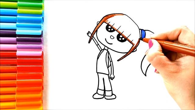 TRT Детский рисунок Йаде - Легкие рисунки - Раскраска Йаде Йаде