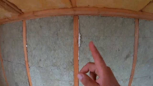 Утепление стен каркасного дома. Каркасный дом своими руками ч15.