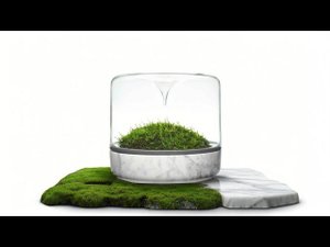 Флорариум Geonature MOMO M Каррарский мрамор