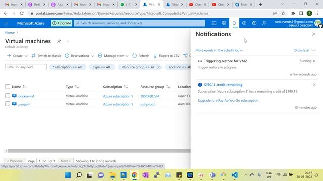 Backup and Recovery in Azure | Vault | Restoration #azure backup смотреть онлайн