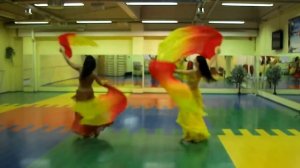 Музыка Дидюля "Цветные сны"танец веерами вейлами.