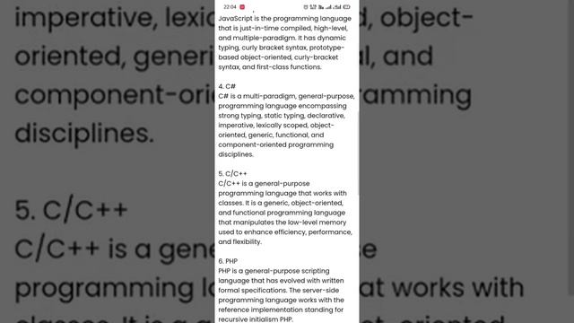 #python #c/c++ #JAVA #programminglanguage #C#10 most popular programming languages in 2021