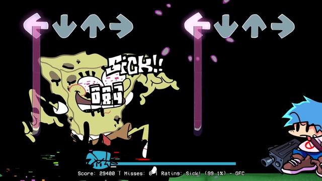 Friday Night Funkin' VS New Corrupted Spongebob High Effort Vs OG (Come Learn With Pibby x FNF Mod) смотреть онлайн