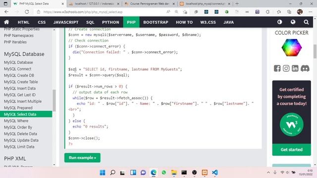 Tutorial PHP & MySQL untuk SMK / Pemula | Bagian 1 | Koneksi Database dan Menampilkan (View) Data смотреть онлайн