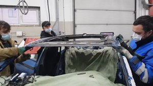 VW Jetta A7. Замена крыши. Часть 6