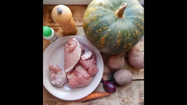 ТЫКВА ФАРШИРОВАННАЯ МЯСОМ И ОВОЩАМИ ЗАПЕЧЕННАЯ В ДУХОВКЕ смотреть онлайн