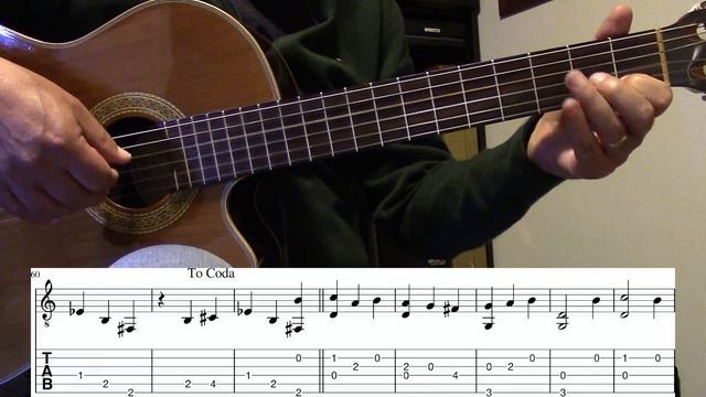 Merry Go 'Round of Life (howl's moving castle) - Guitar Tutorial with tabs and score смотреть онлайн