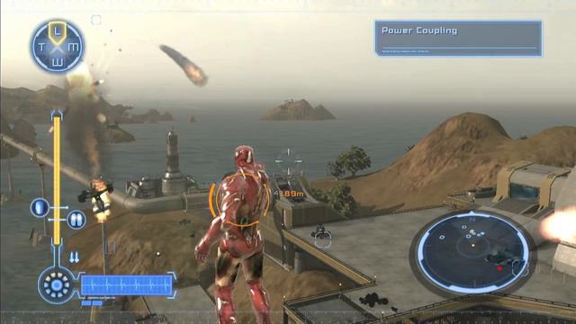 Iron Man PS3 Часть 11 Обвал Острова/Босс Протонная Пушка/Хорган