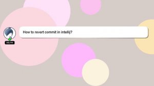 How to revert commit in intellij?