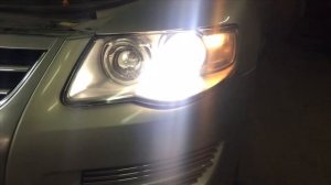 Замена штатный линз на автомобиле Touareg