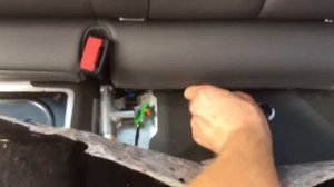 Мерседес CLK замена задних замков ремня безопасности