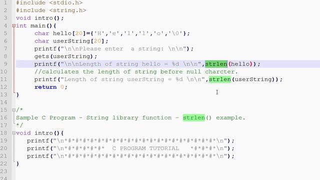 TAMIL STRLEN FUNCTION IN C PROGRAM смотреть онлайн
