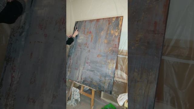 #картина "красная плесень" #процессработы #абстракция #painting "red mold" #processart  #abstractio