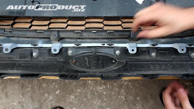 Решетка радиатора CROSS на LADA Kalina 2 смотреть онлайн