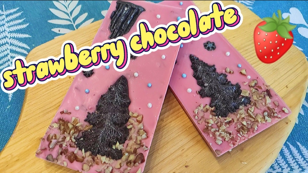 Клубничный шоколад. Плитка с клубничкой смотреть онлайн