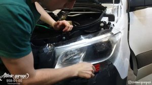 Merсedes Sprinter установка светодиодных линз Diliht