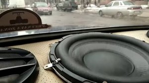 Перемотал сабвуфер. Проверка саба в задней полке.