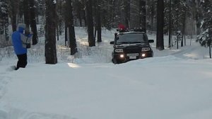 УАЗ Патриот, лес, бьем дорогу к ночлегу, Вал Рейсинг 7