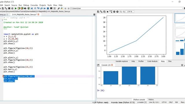 Python Tutorial 2.4.4 Matplotlib Resize Save смотреть онлайн