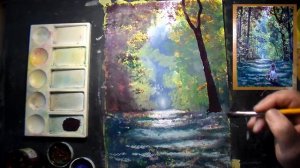 Как нарисовать пейзаж. Как нарисовать лес. Рисунки для срисовки