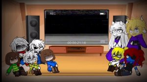 Undertale reaction to Horror Sans