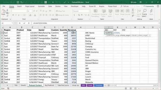 Excel Replace a Pivot Table with 3 Dynamic Array Formulas - Episode 2244