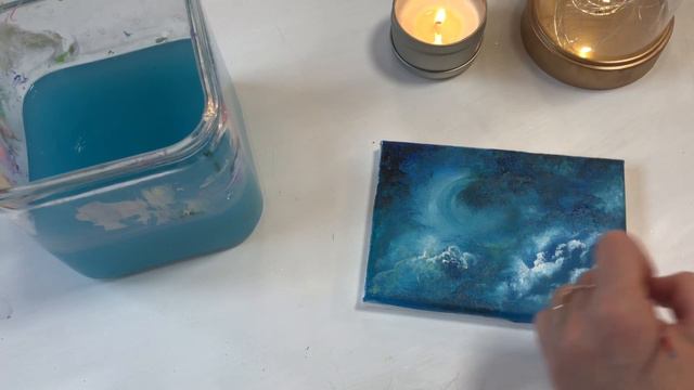 ACRYLIC PAINTING TUTORIAL /CRESCENT MOON смотреть онлайн