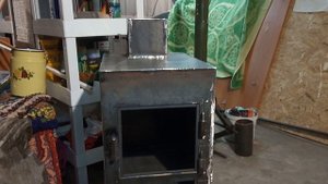 Отопление гаража. Печка своими руками #5