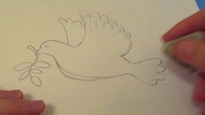 ДЕНЬ ПОБЕДЫ рисунок! Как нарисовать ГОЛУБЯ МИРА к 9 МАЯ? Простые рисунки