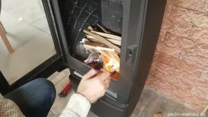Печь Plamen Gala в каркасном доме. ПЕРВАЯ РАСТОПКА ПЕЧИ
