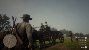 Red Dead Redemption 2 ограбление повозки