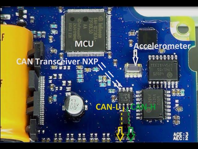 Точки подключения для диагностики блоков Airbag смотреть онлайн