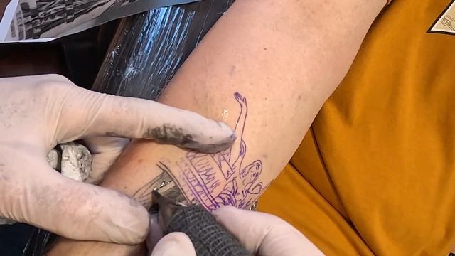 Angel - Tattoo Time Lapse смотреть онлайн