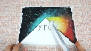 Простая демонстрация абстрактной пирамидальной пейзажной живописи для начинающих