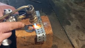 пайка бензогорелкой первый блин комом