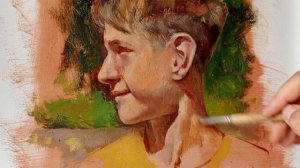 Этюд маслом на пленэре