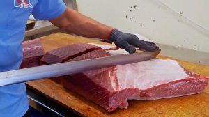 Самый острый в мире нож для тунца！ Удивительный мастер по разделке гигантского голубого тунца