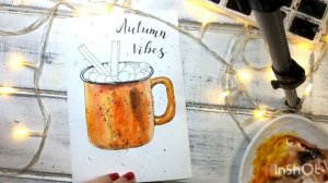 Как нарисовать осенний скетч Кружку. Уроки рисования для начинающих. How to draw Autumn Sketch.