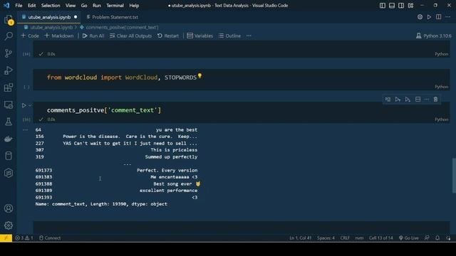 Text Data Analysis Part-1 |YouTube Case Study | End to End Project | Python for Data Analytics